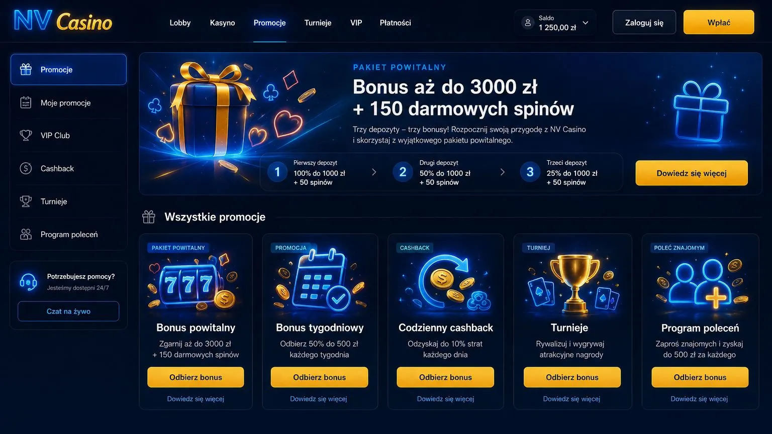 NV Casino bonus – darmowe spiny bez depozytu w programie SpinClimb
